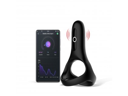 Magic Motion Rise Smart Wearable Cockring Black
