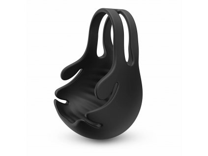 Dorcel Fun Bag Vibrating Cockring and Testicle Stimulator Black