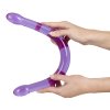 Oboustranný fialový masturbátor - Doppeldildo "Double Trouble"