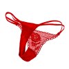 Tanga v růži Rose mit rotem G-String