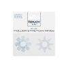 Transparetní modré kroužky POWER STRETCHY RINGS BLUE 2PCS