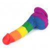 Lovetoy PRIDER LGBT rainbow dildo 8"
