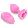 B-Vibe Vibrating Heart Plug S/M Pink