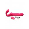 Strap U Mighty-Thrust Thrusting & Vibrating Strapless Strap-On with Remote Pink