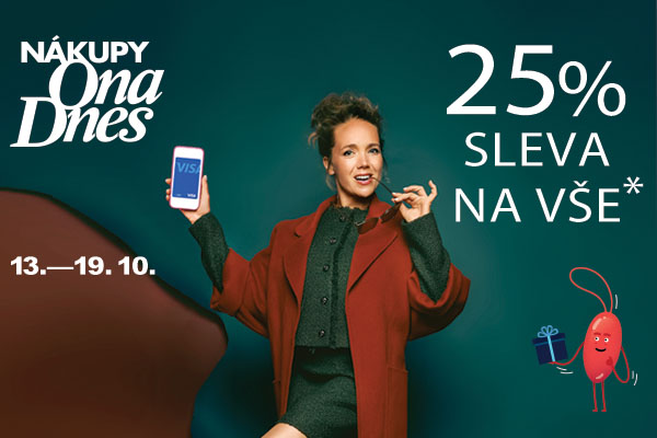 Nákupy Ona Dnes ve dnech 13. října - 19. října: Sleva 25 %