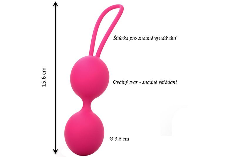 Velikost venušiných kuliček Dorcel Dual Balls