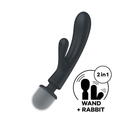 satisfyer triple lover rabit oboustranny maser 2v1 24 cm 16210 36908