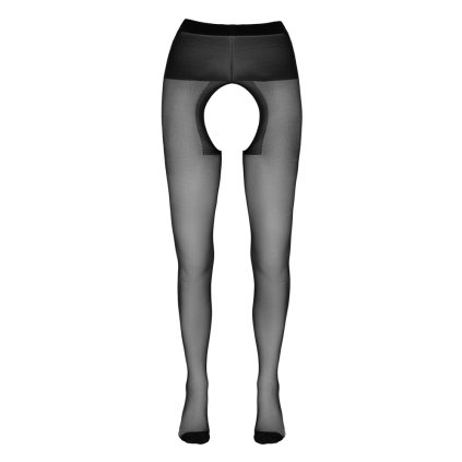 Punčocháče s otvory Cottelli Legwer černé 20 den (Velikost 1)