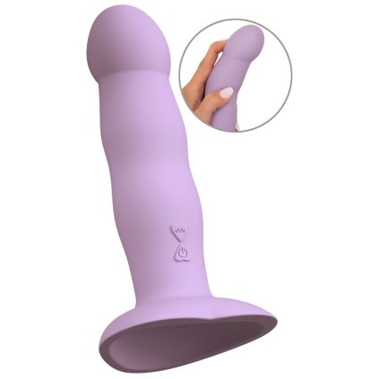 fialovy vibrator s prisavkou heart guy 19 5 x 216 4 5 cm 16335 37684