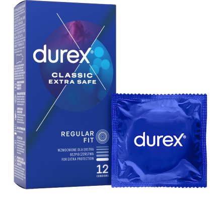 5010232964600 Durex Classic Extra Safe 12pcs