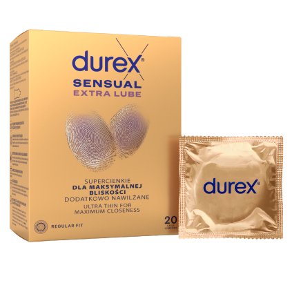 5900627118155 Durex Gucci Sensual Extra Lube 20pcs
