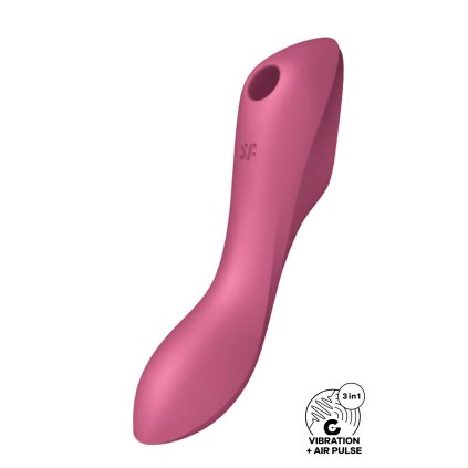 Satisfyer Curvy Trinity 3 - stimulátor klitorisu s vibracemi (růžový)