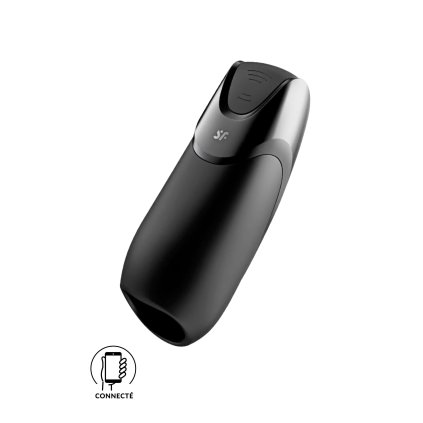 Satisfyer Men Vibration+ masturbátor ovládaný aplikací (černý)