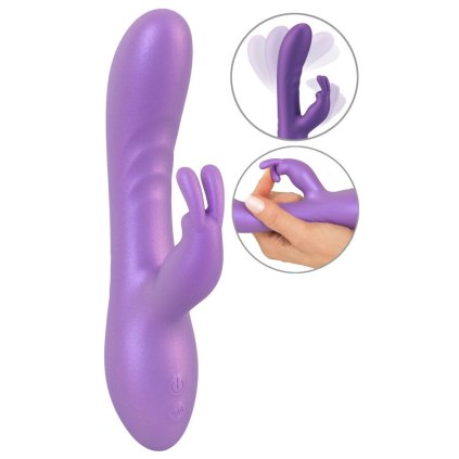 flexibilni vibrator kralicek s metalickym leskem 18 3 cm 16341 37753