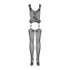Síťované bodystocking Obsessive F221 (Velikost S-L)