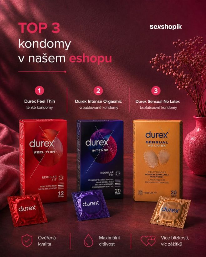 Každému vyhovuje něco jiného. A právě v tom je to nejlepší. ✨ Chceš cítit co nejvíc? Sáhni po ultra tenkých. ✨ Hledáš...