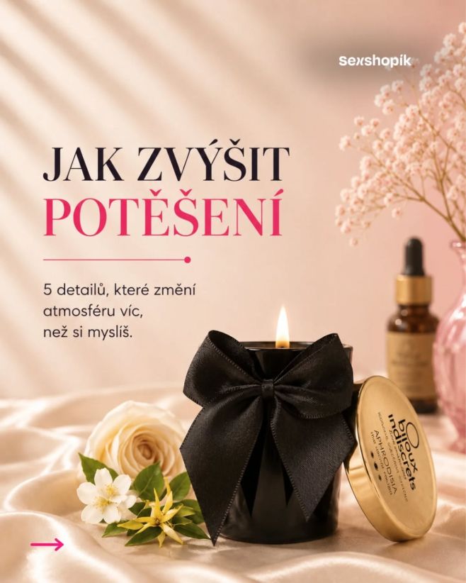 Jak zvýšit potěšení? 👀 Někdy stačí zpomalit. ✨ tlumené světlo ✨ nové zážitky ✨ víc smyslů ✨ méně rutiny ✨ lepší atmosféra...