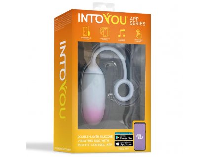 2 vibrating egg with app double layer silicone pinkblue