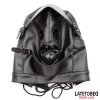 2 slave hood with eye mask breathable gag ball and mouth adjustable