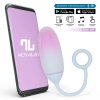 1 vibrating egg with app double layer silicone pinkblue