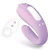 3 brightmauve couples vibrator two motors remote control usb silicone