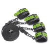 2 glow in the dark cuffs and restraints bed set