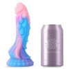10 luminiscent dragon shaped dildo 18 cm