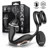 1 bruce prostate massager 360 with double cockring with vibration