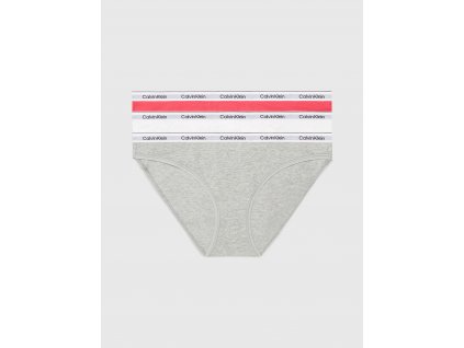 Dámské kalhotky 3Pack 000QD5207E NP4 vícebarevné - Calvin Klein (Velikost L)