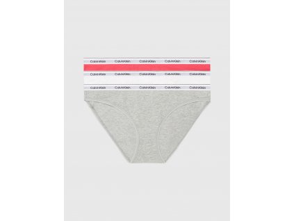 Dámské kalhotky 3Pack 000QD5207E NP4 vícebarevné - Calvin Klein