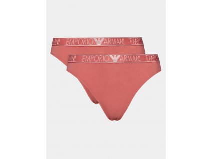 Dámské kalhotky 2Pack 164752 4R223 05373 korálové - Emporio Armani