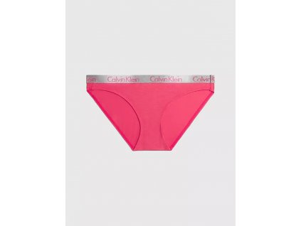 Dámské kalhotky BIKINI 000QD3540E XAV malinové - Calvin Klein (Velikost XS)
