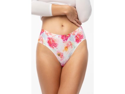 Kalhotky Peony Simple Classic bílo-červené - Julimex (Velikost XL)