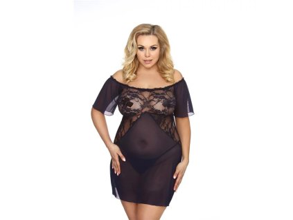 Krásná košilka Gorgeous+ Venea - Anais (Barva tmavě modrá, Velikost 5XL/6XL)