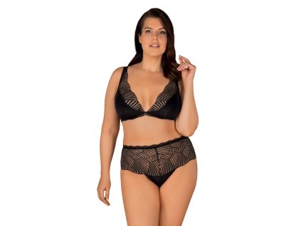 Poutavý set Klarita set 2XL/3XL - Obsessive (Barva černá, Velikost 2XL/3XL)