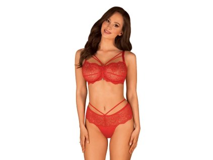 Elegantní set Loventy set - Obsessive (Barva červená, Velikost S/M)