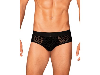 Pánské slipy Azmeron briefs - Obsessive (Barva černá, Velikost S/M)