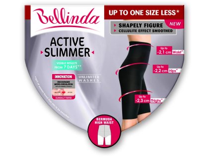 Dámské zeštíhlující bermudy ACTIVE SLIMMER Černá - BELLINDA (Barva černá, Velikost L)