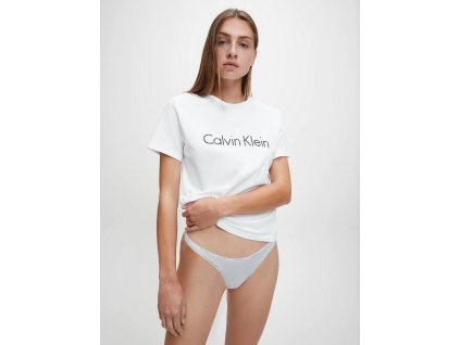 Tanga D3445E-8ZW modrá - Calvin Klein (Barva modrá, Velikost XS)