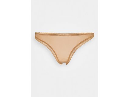 Dámská tanga QD3763E BO8 bronzová - Calvin Klein