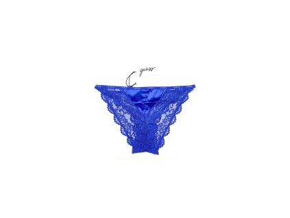Dámské krajkové kalhotky O0BE05PZ01C - HDFB - Mořská - Guess (Barva mořská, Velikost S)