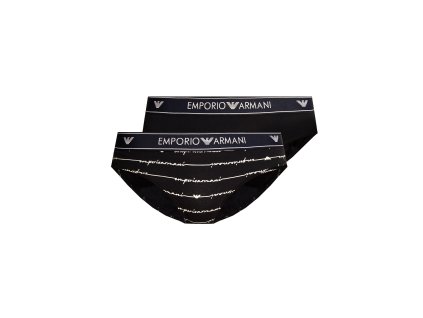 Dámské kalhotky 163334 1P219 03937 námořnická modrá - 2 pack - Emporio Armani (Barva navy blue, Velikost S)