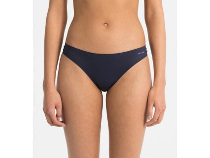 Dámské tanga F3842E-0PP tmavě modrá - Calvin Klein (Barva tmavě modrá, Velikost L)