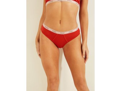 Dámské kalhotky Abbie O1BE10 JR06P -  B522 - červená - Guess (Barva červená, Velikost S)