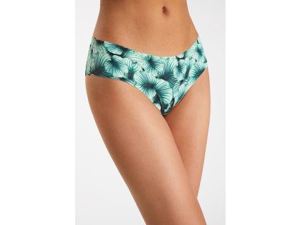 Dámské kalhotky Figi Botanic - Julimex (Barva zelená vzor, Velikost XL)