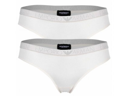 Dámské kalhotky 2PACK 163334 3F223 09210 ecru - Emporio Armani