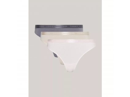 Dámská tanga 3 PACK  UW0UW04480 0R4 vícebarevné - Tommy Hilfiger