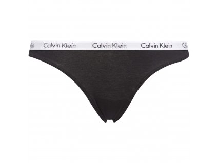 Dámská tanga Thong Carousel 0000D1617E 001 černá - Calvin Klein