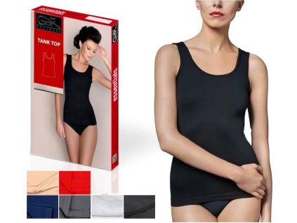 Dámské tílko Essentials Tank Top 2786S - Gatta (Barva tmavě modrá, Velikost M)