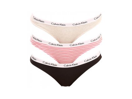 Kalhotky 3pcs QD3588E - W5A - Vícebarevná - Calvin Klein (Barva Mix barev, Velikost L)